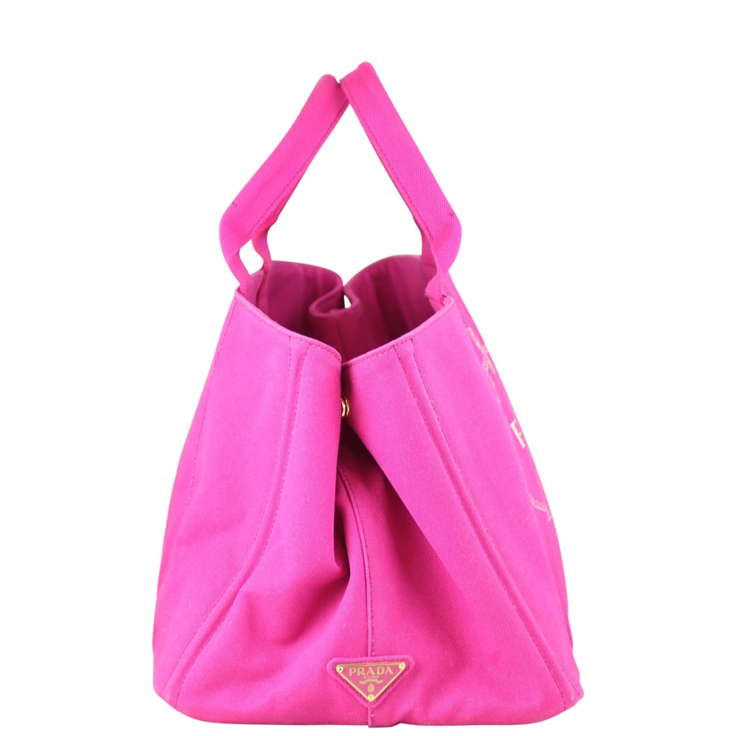 Prada Jardinera Canvas Shopper Large