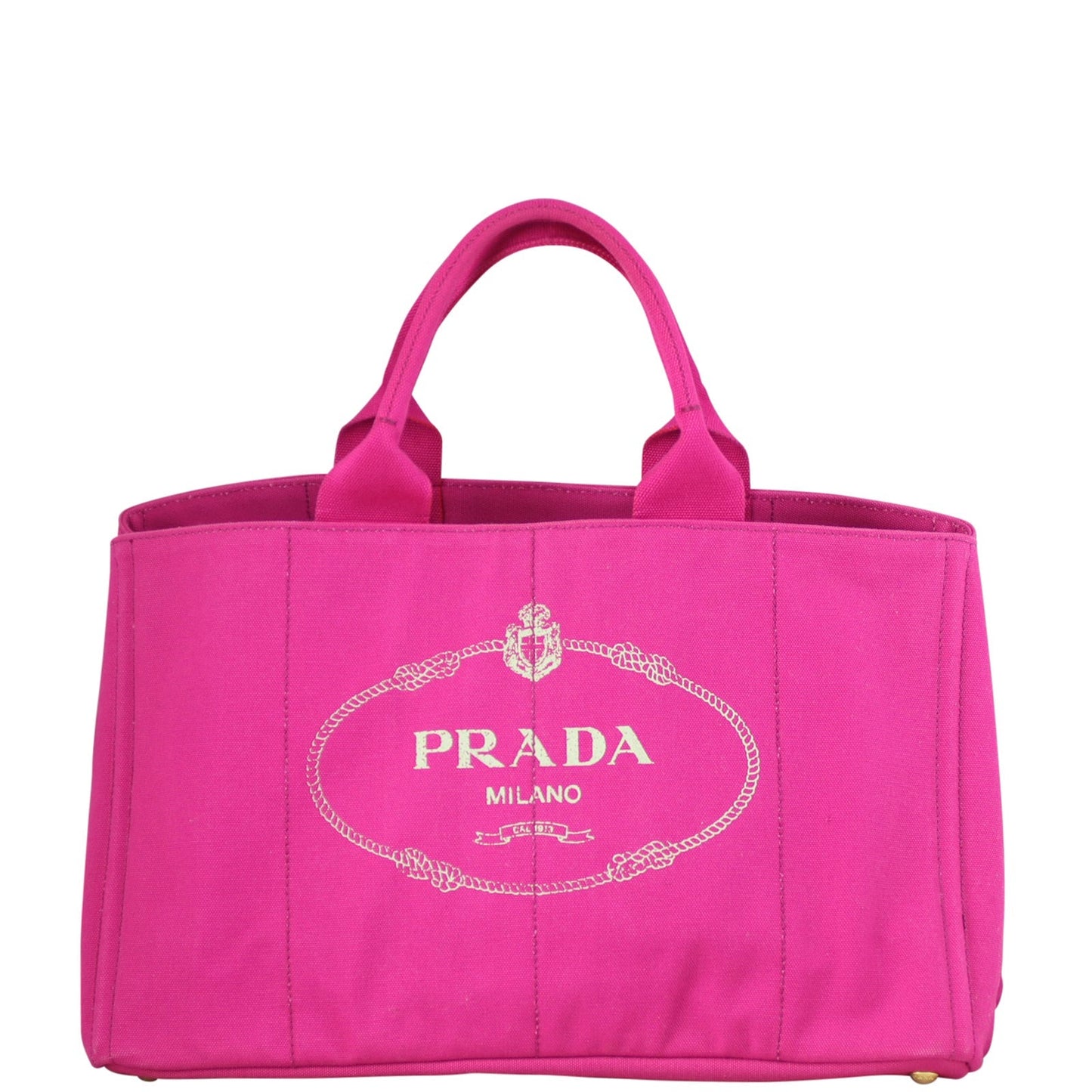 Prada Jardinera Canvas Shopper Large