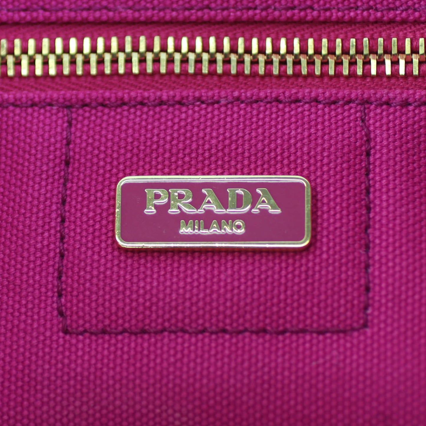 Prada Jardinera Canvas Shopper Large