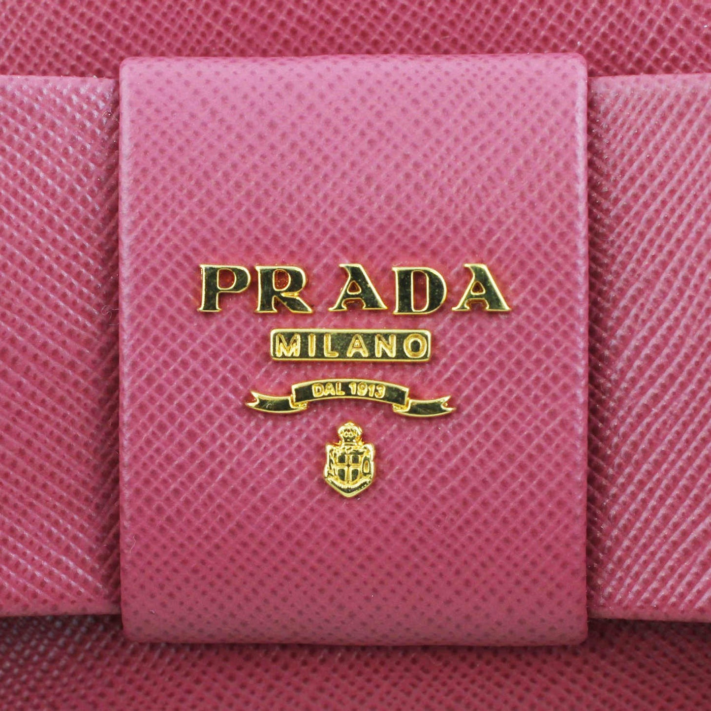 Prada Saffiano Continental Bow Wallet