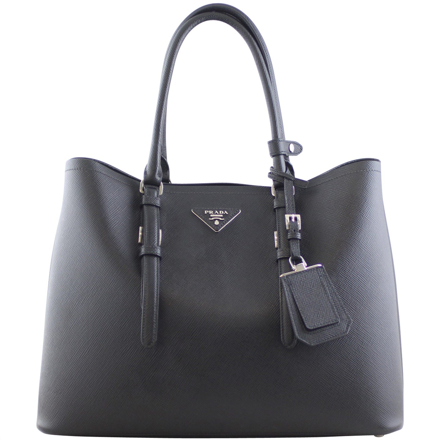 Prada Saffiano Cuir Double Bag Large