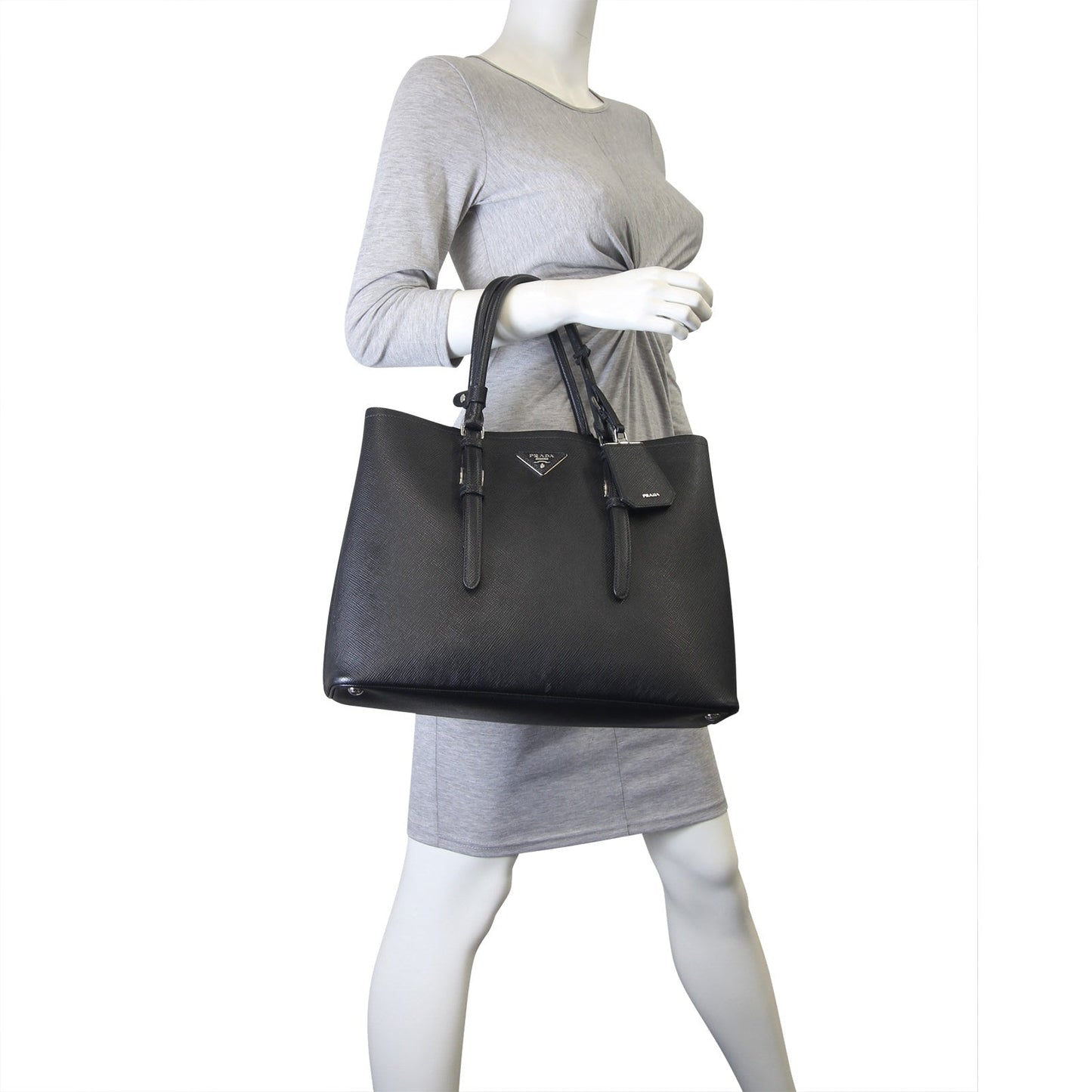 Prada Saffiano Cuir Double Bag Large