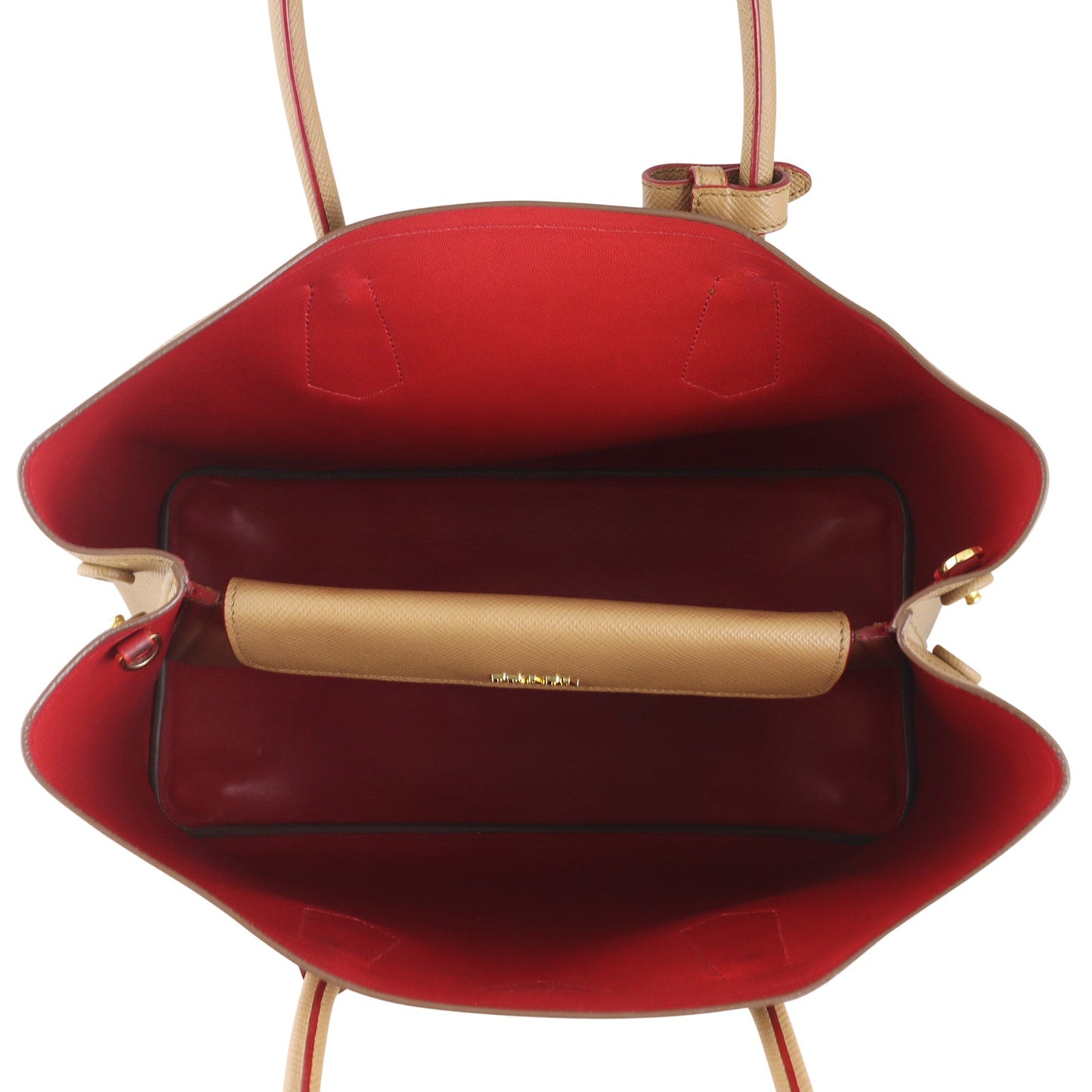 Prada Saffiano Cuir Double Bag Large