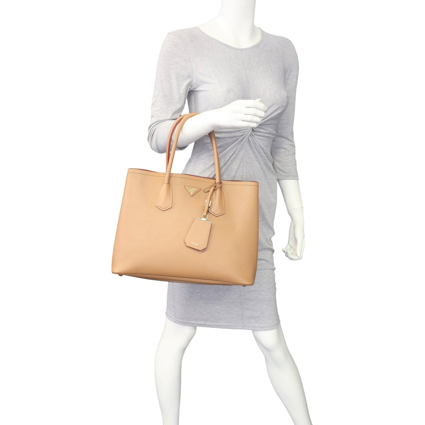 Prada Saffiano Cuir Double Bag Large