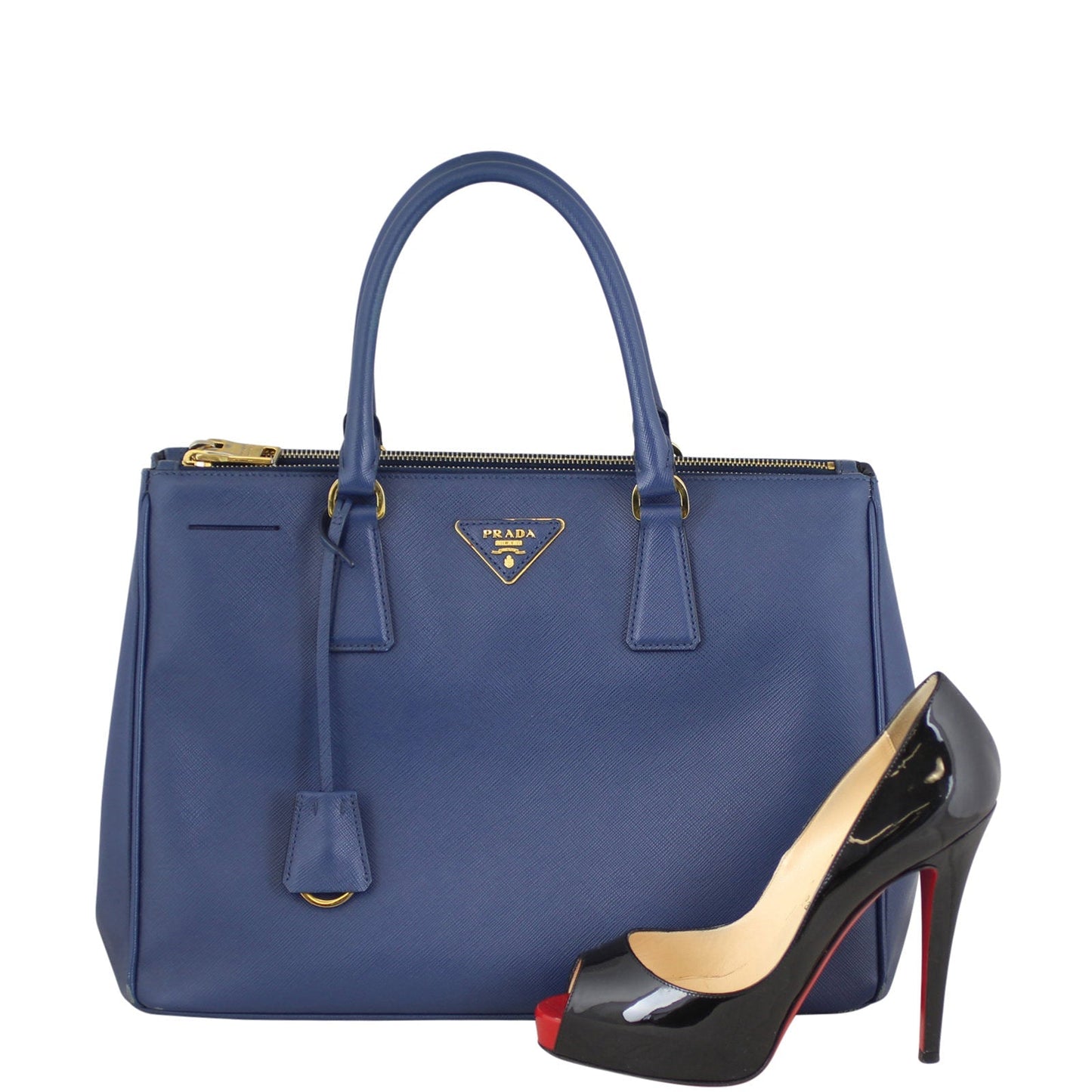 Prada Saffiano Galleria Double Zip Medium Tote