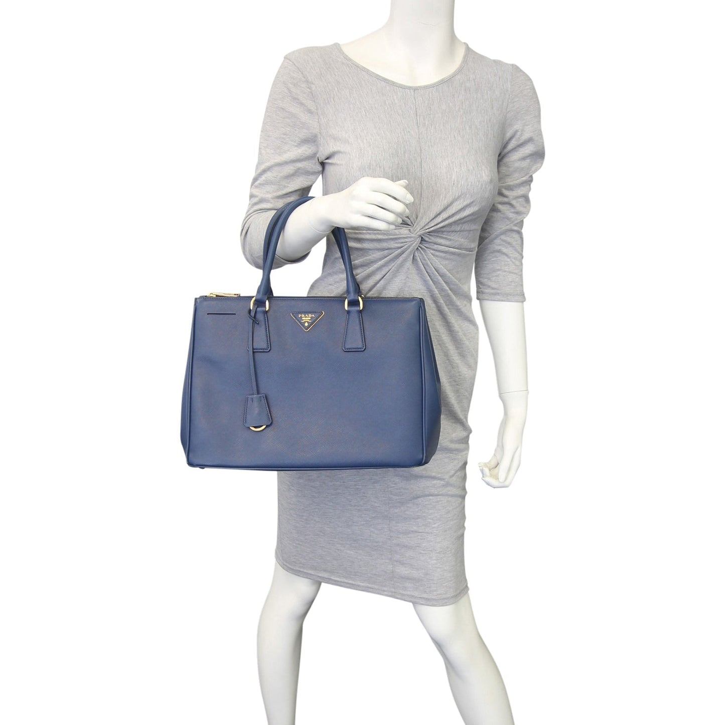 Prada Saffiano Galleria Double Zip Medium Tote