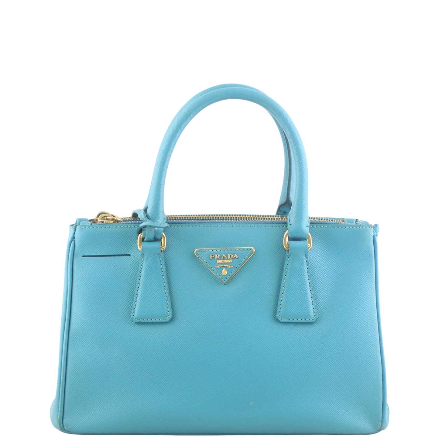 Prada Saffiano Galleria Double Zip Tote Mini