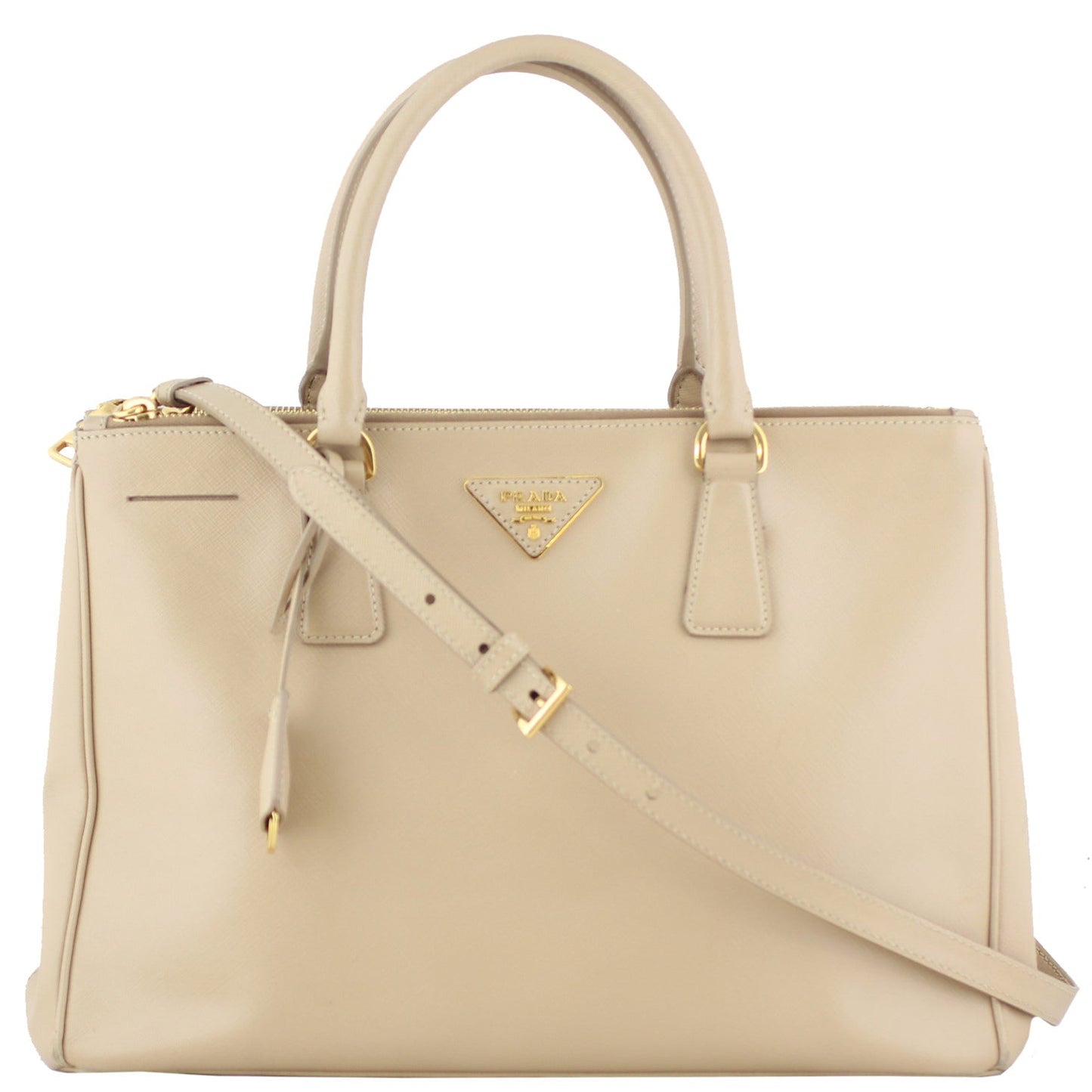 Prada Saffiano Galleria Double Zip Tote Medium