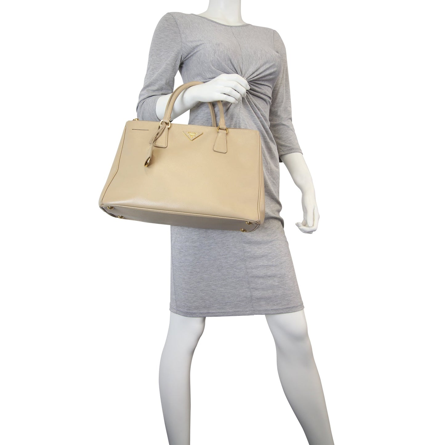 Prada Saffiano Galleria Double Zip Tote Medium