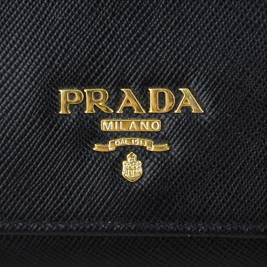 Prada Saffiano Lux Continental Wallet