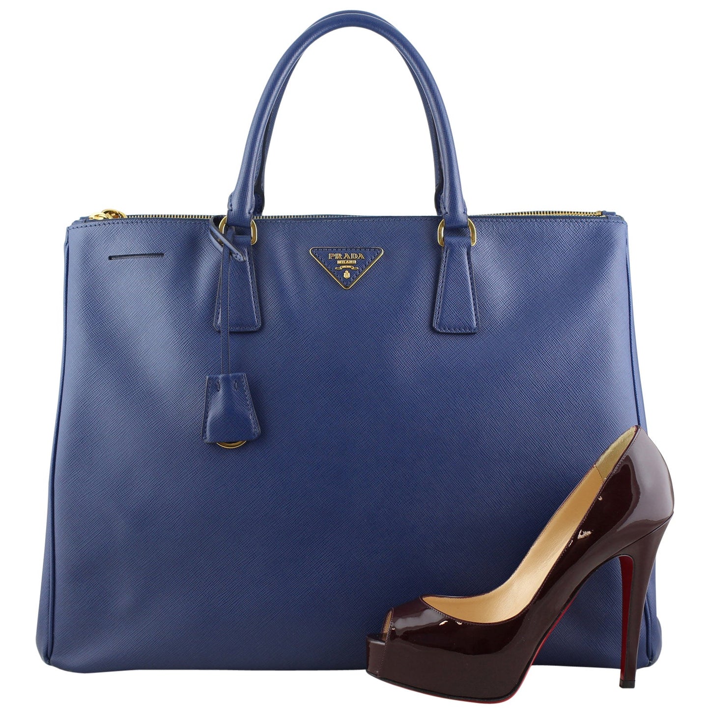 Prada Saffiano Lux Double-zip Tote Large
