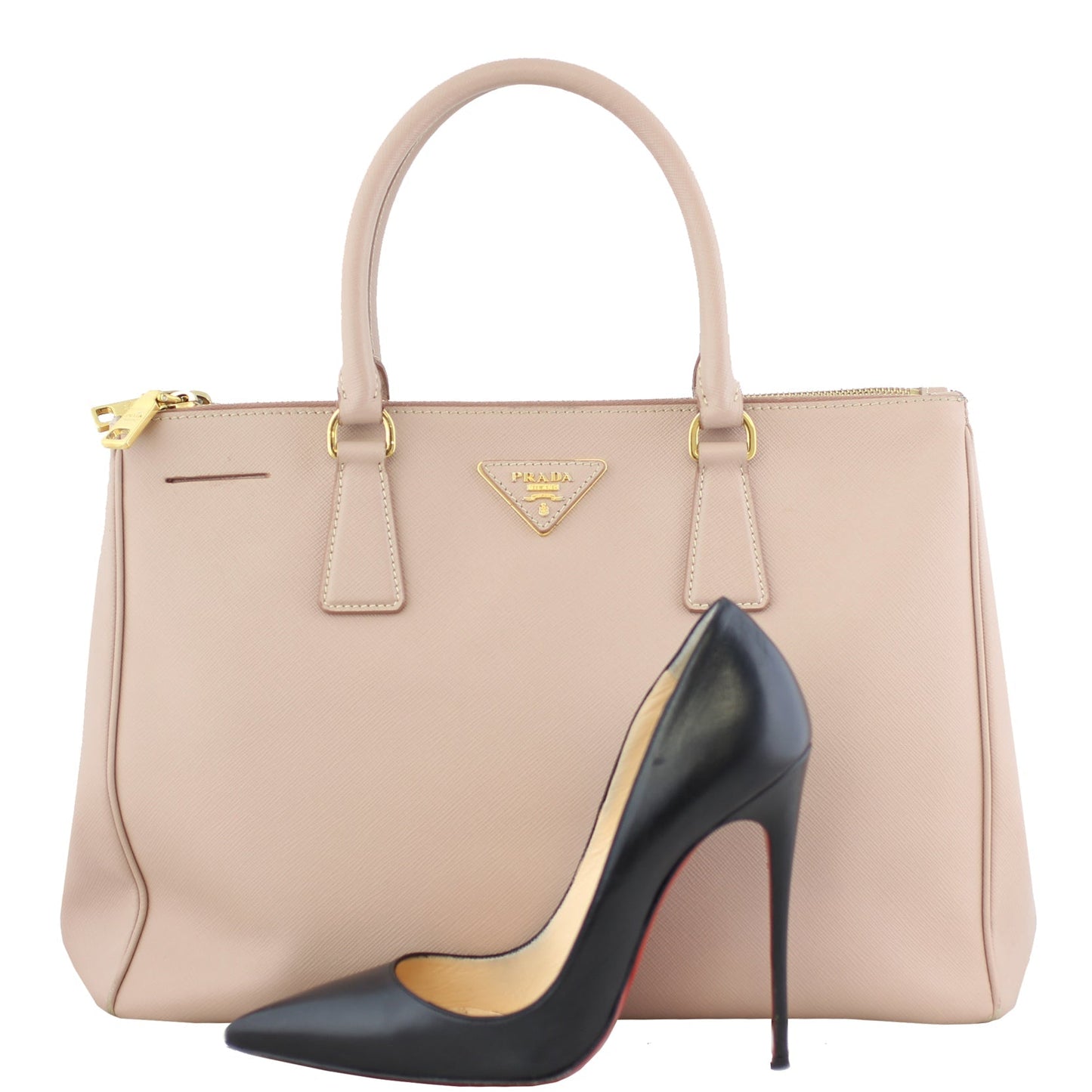 Prada Saffiano Lux Galleria Double Zip Tote Medium