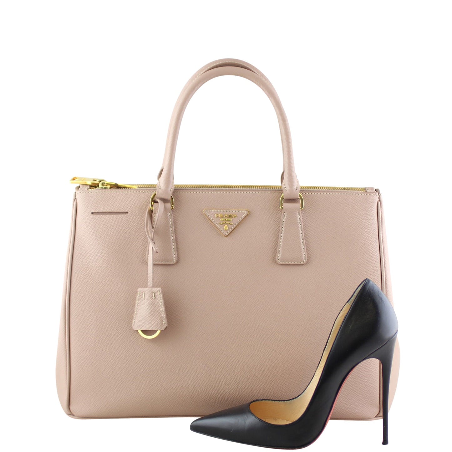 Prada Saffiano Lux Galleria Double Zip Tote Medium