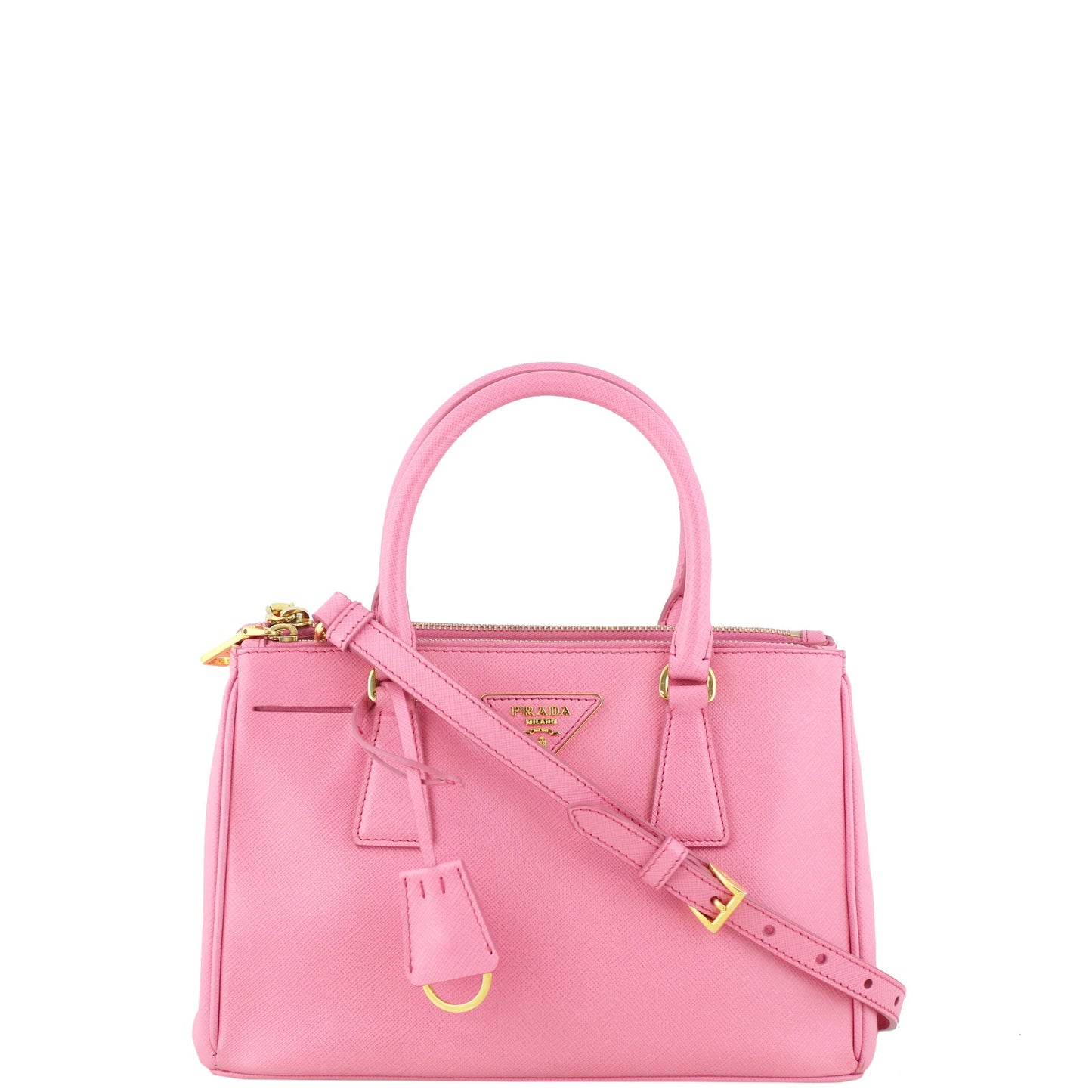Prada Saffiano Lux Galleria Double Zip Tote Mini