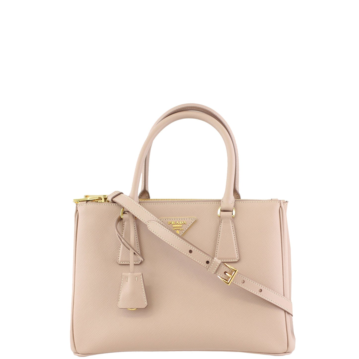 Prada Saffiano Lux Galleria Double Zip Tote Small