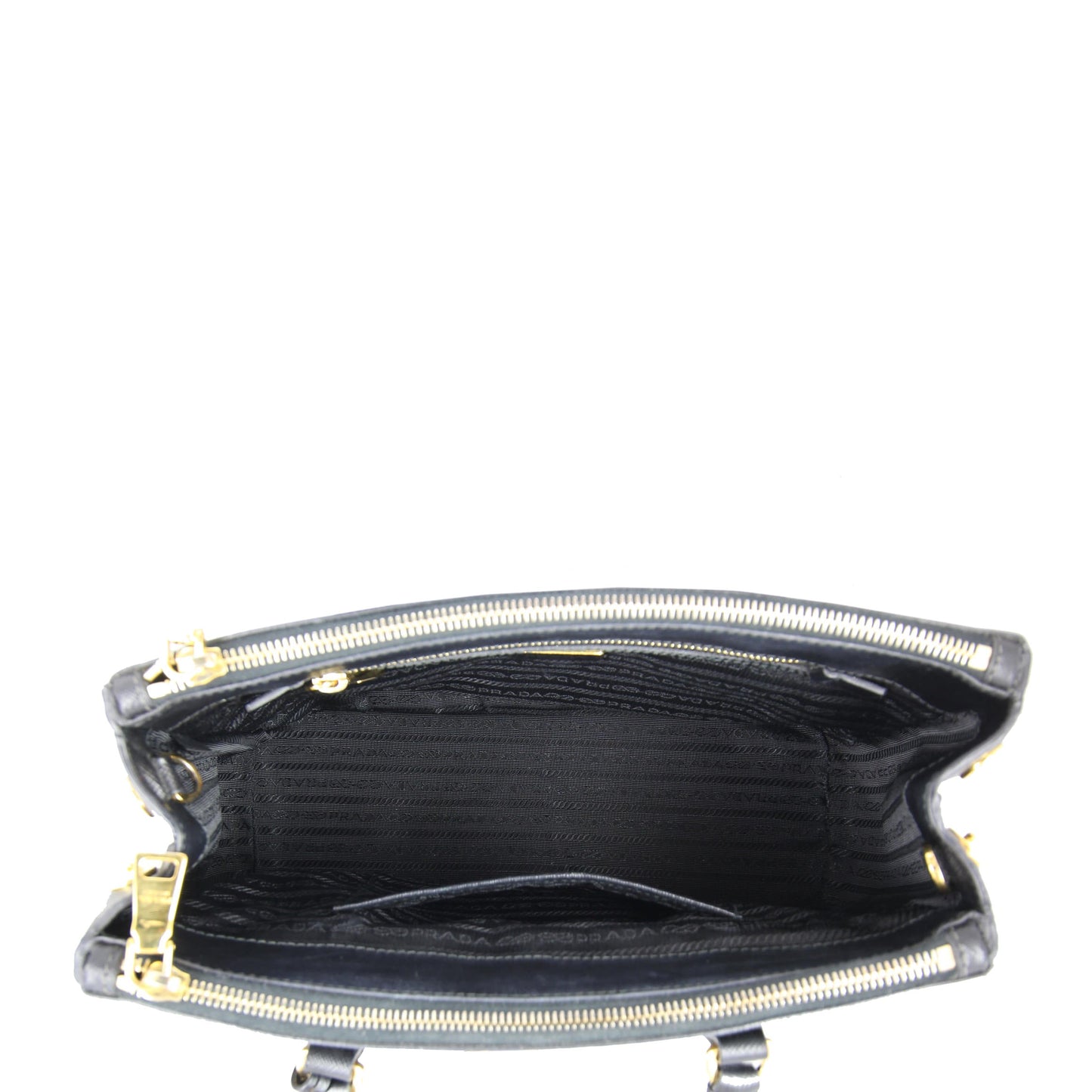 Prada Saffiano Lux Galleria Double Zip Tote Small