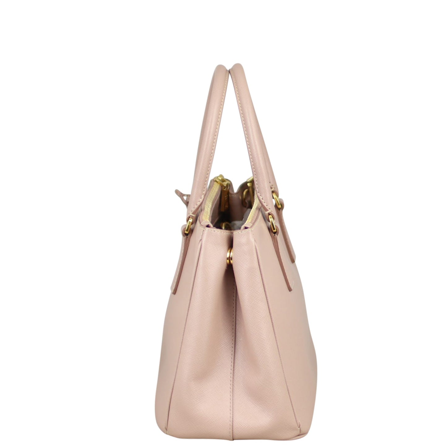 Prada Saffiano Lux Galleria Double Zip Tote Small