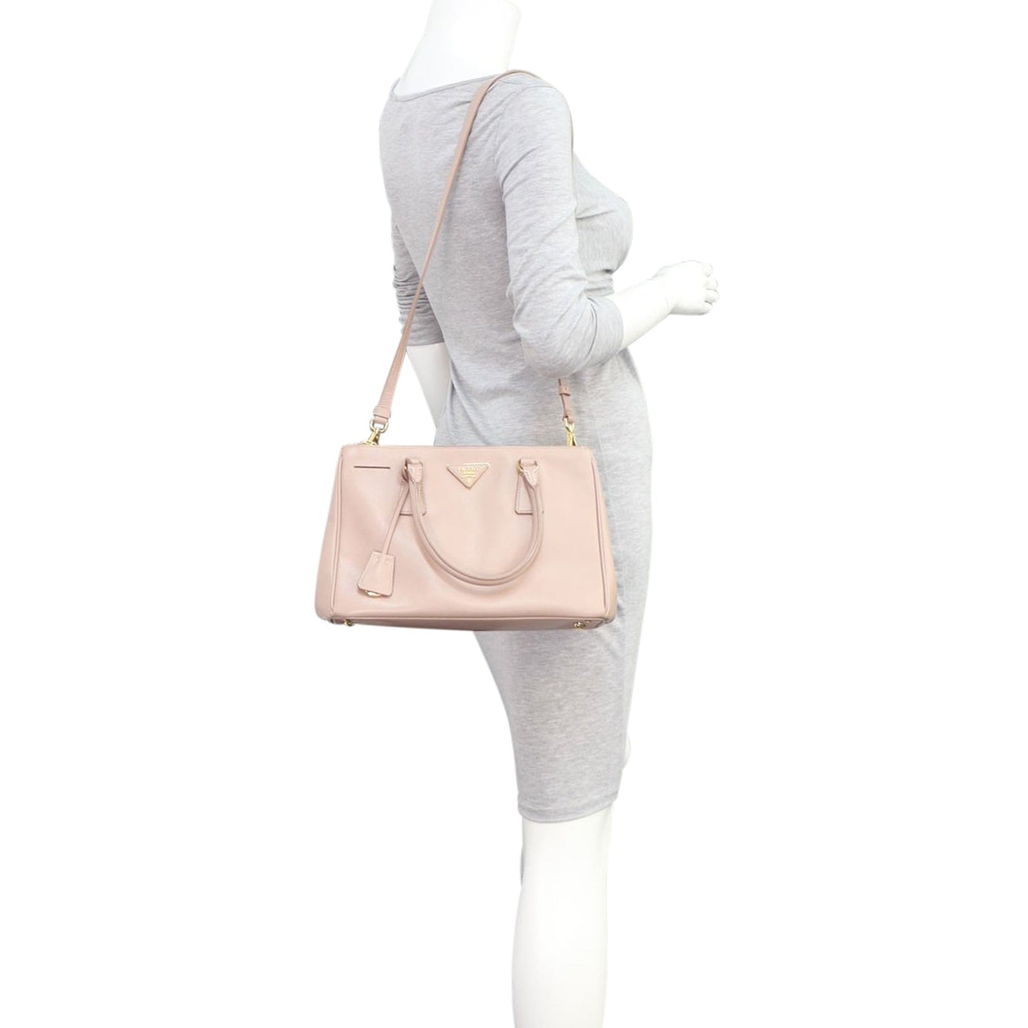 Prada Saffiano Lux Galleria Double Zip Tote Small