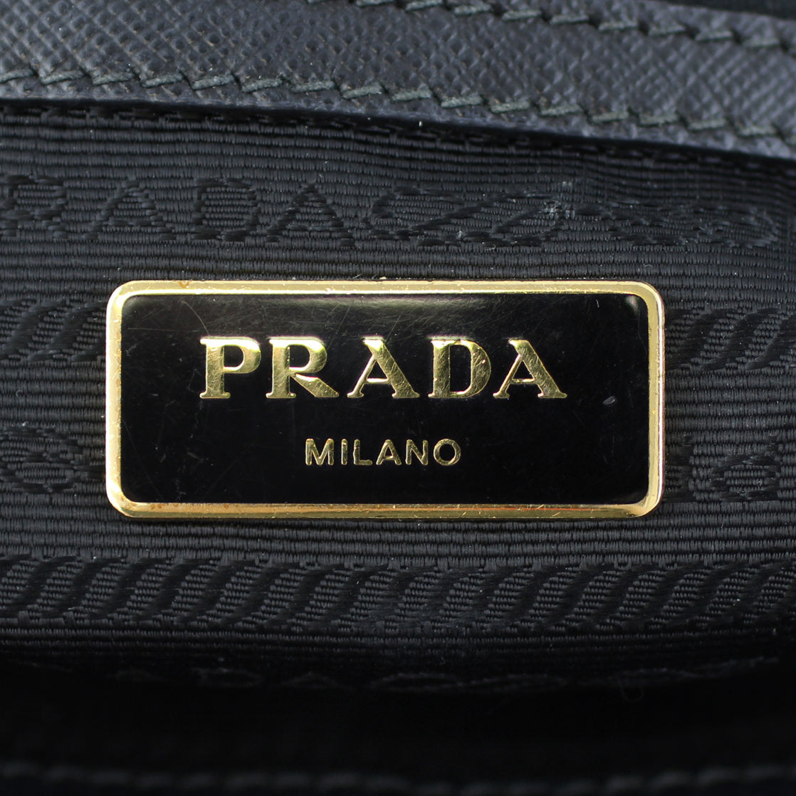 Prada Saffiano Lux Galleria Double Zip Tote Small