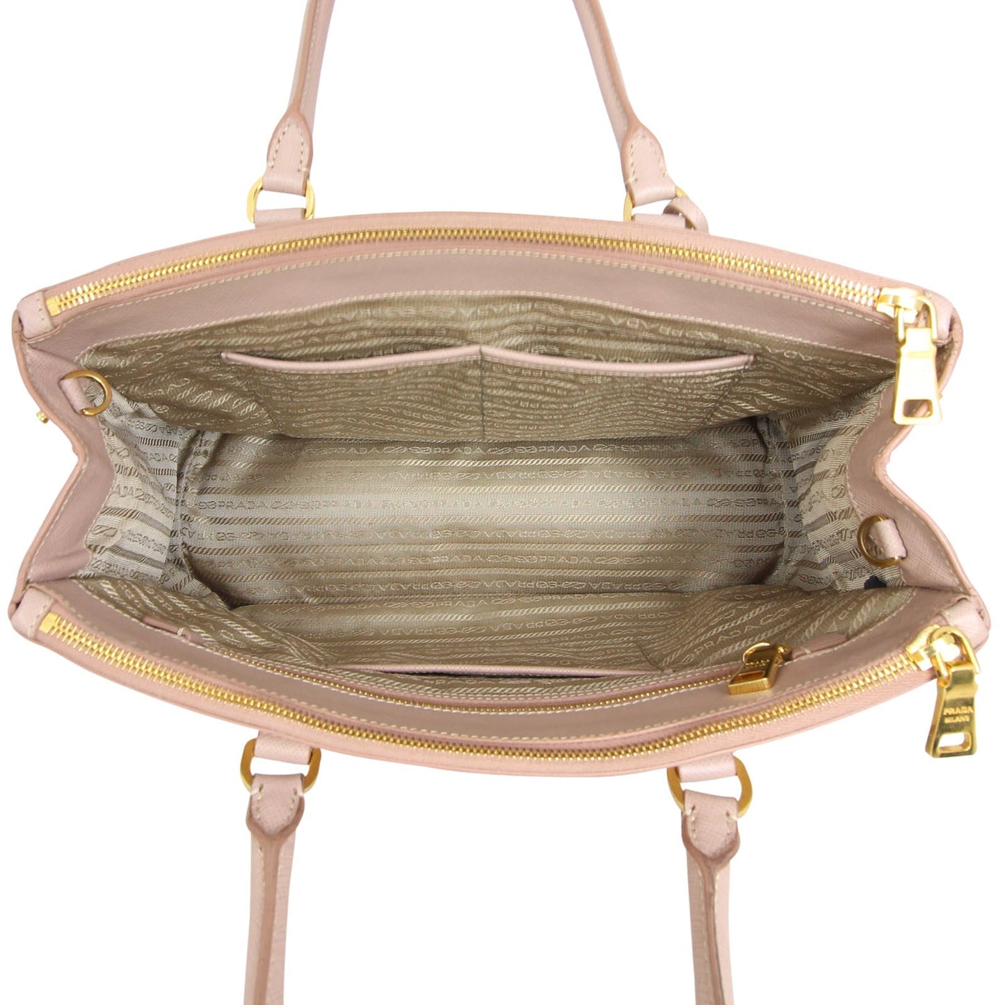 Prada Saffiano Lux Galleria Double Zip Tote