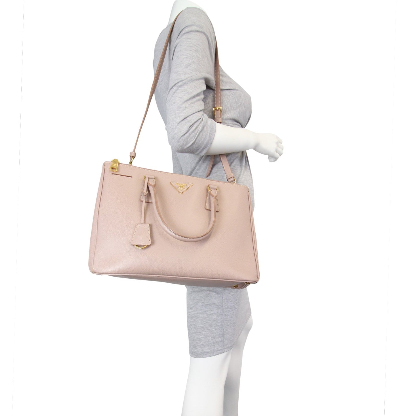 Prada Saffiano Lux Galleria Double Zip Tote