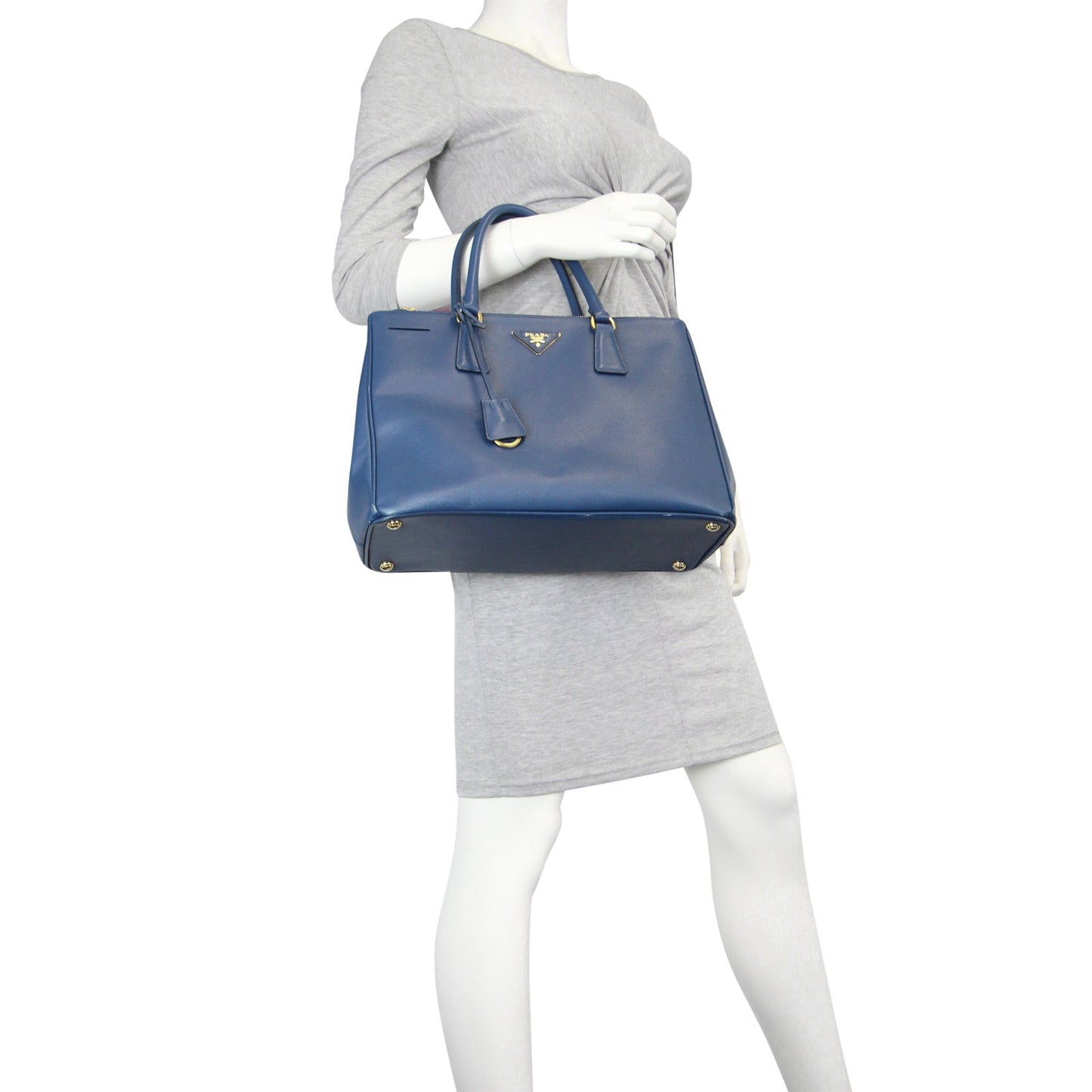 Prada Saffiano Lux Galleria Double Zip Tote Medium