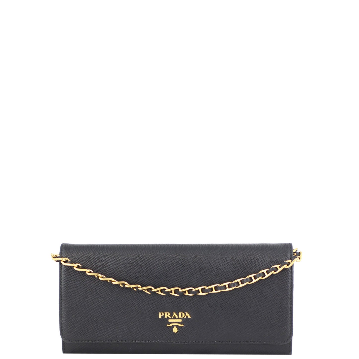 Prada Saffiano Lux Chain Wallet