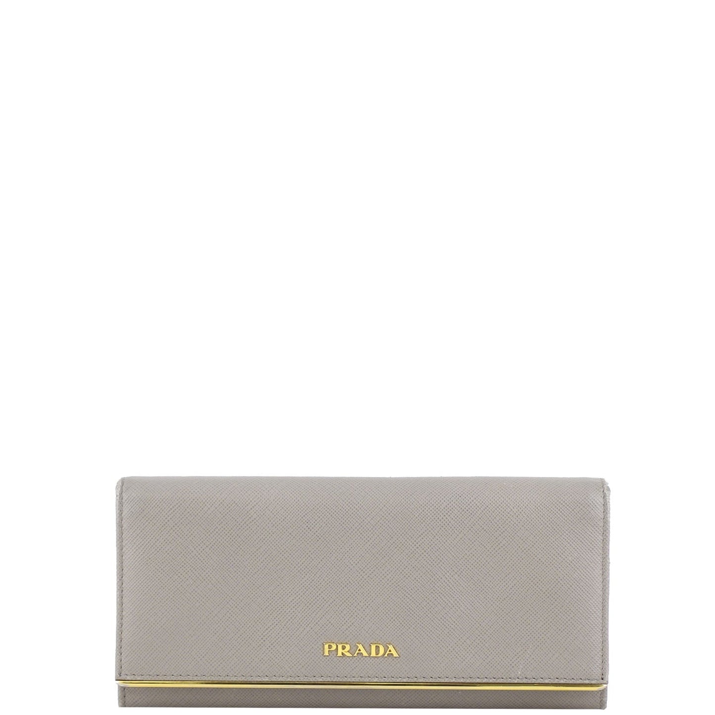 Prada Saffiano Metal Continental Wallet