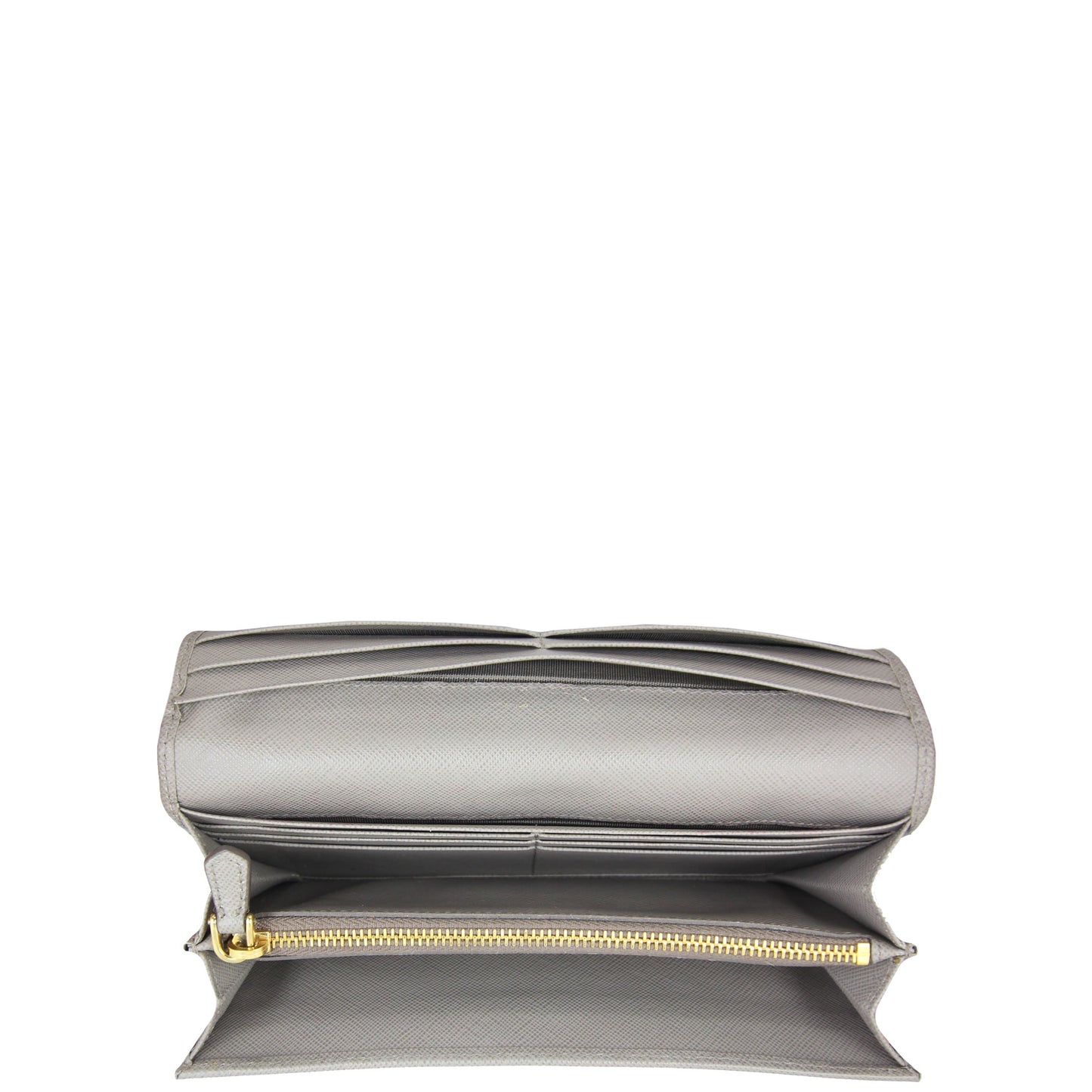 Prada Saffiano Metal Continental Wallet