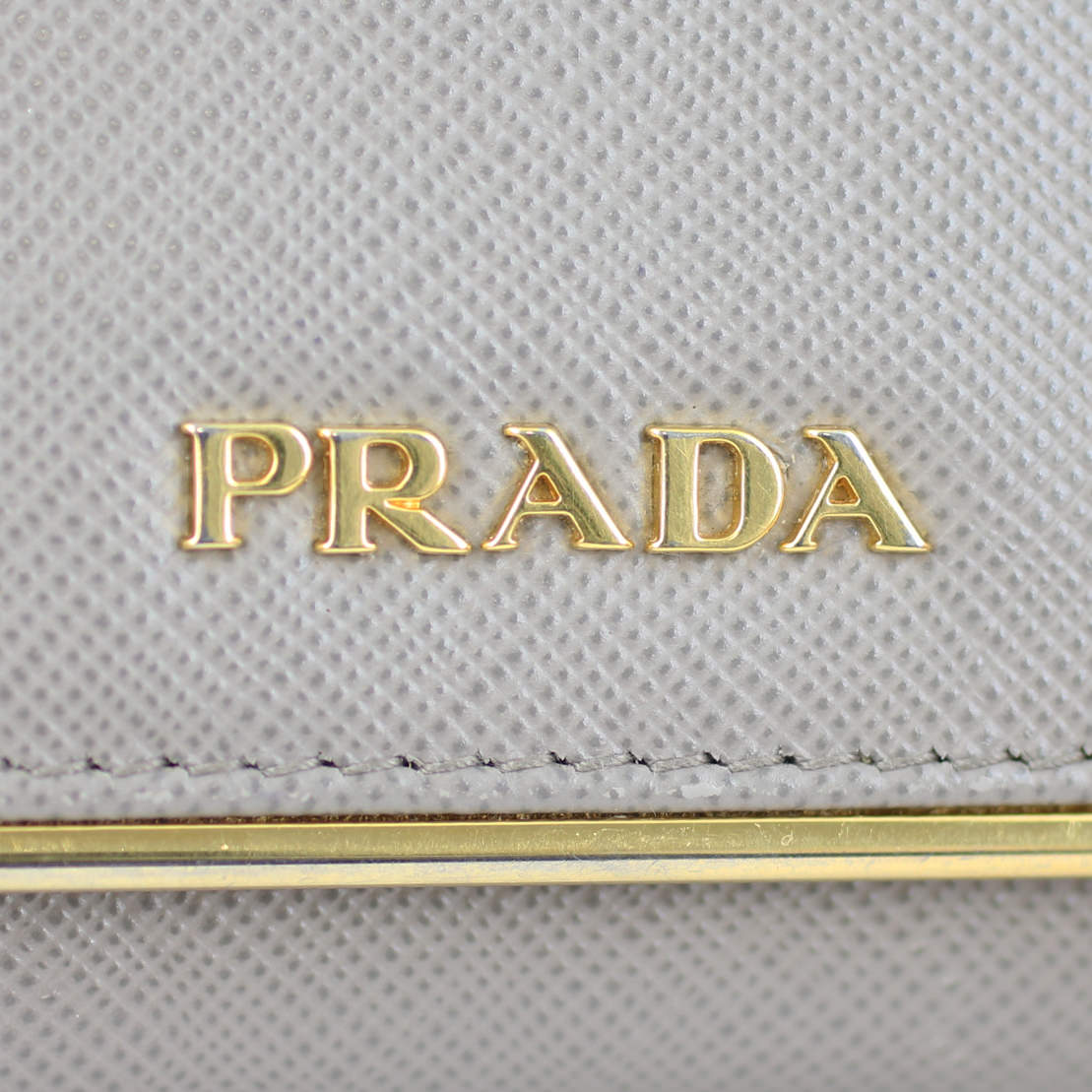 Prada Saffiano Metal Continental Wallet