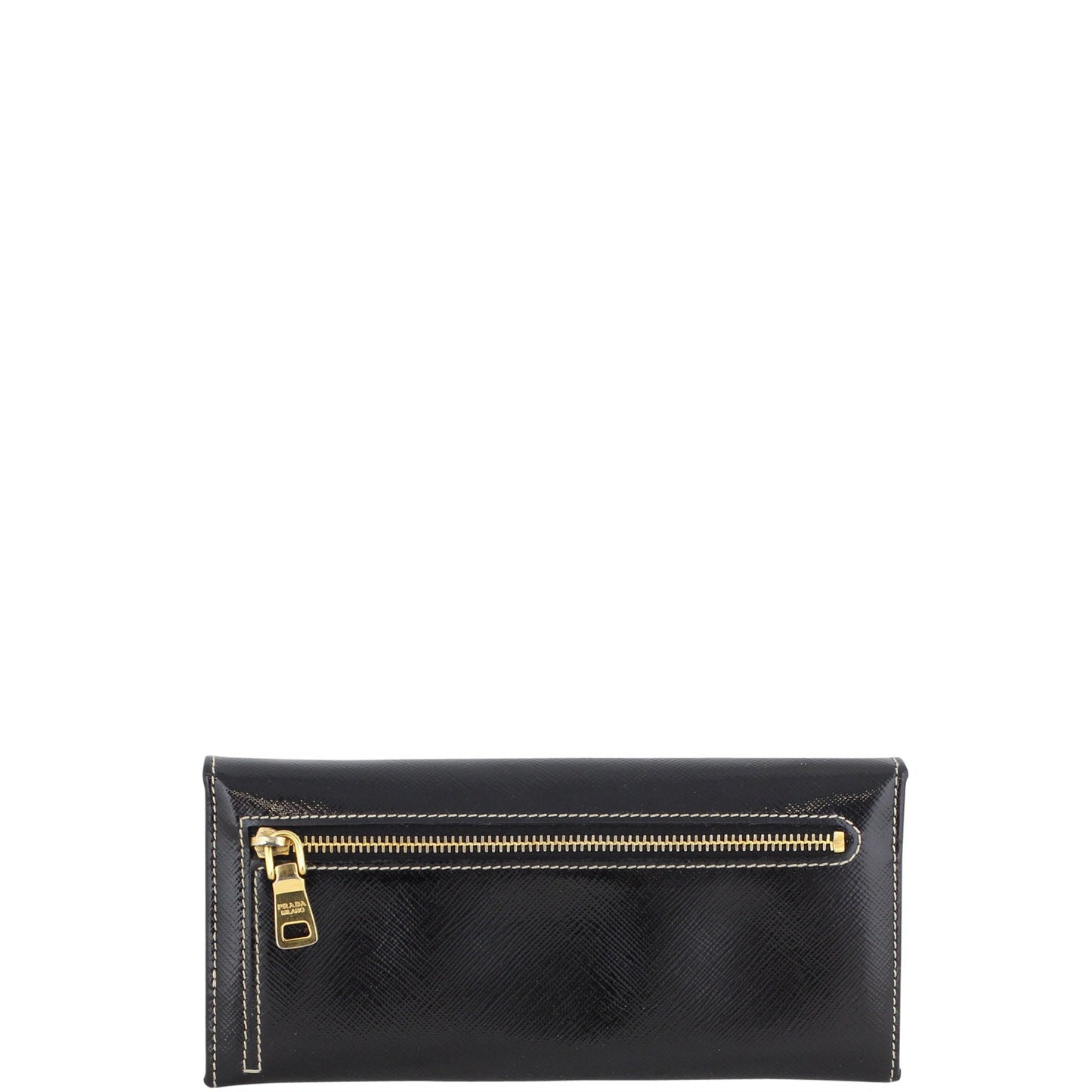 Prada Saffiano Vernice Continental Wallet