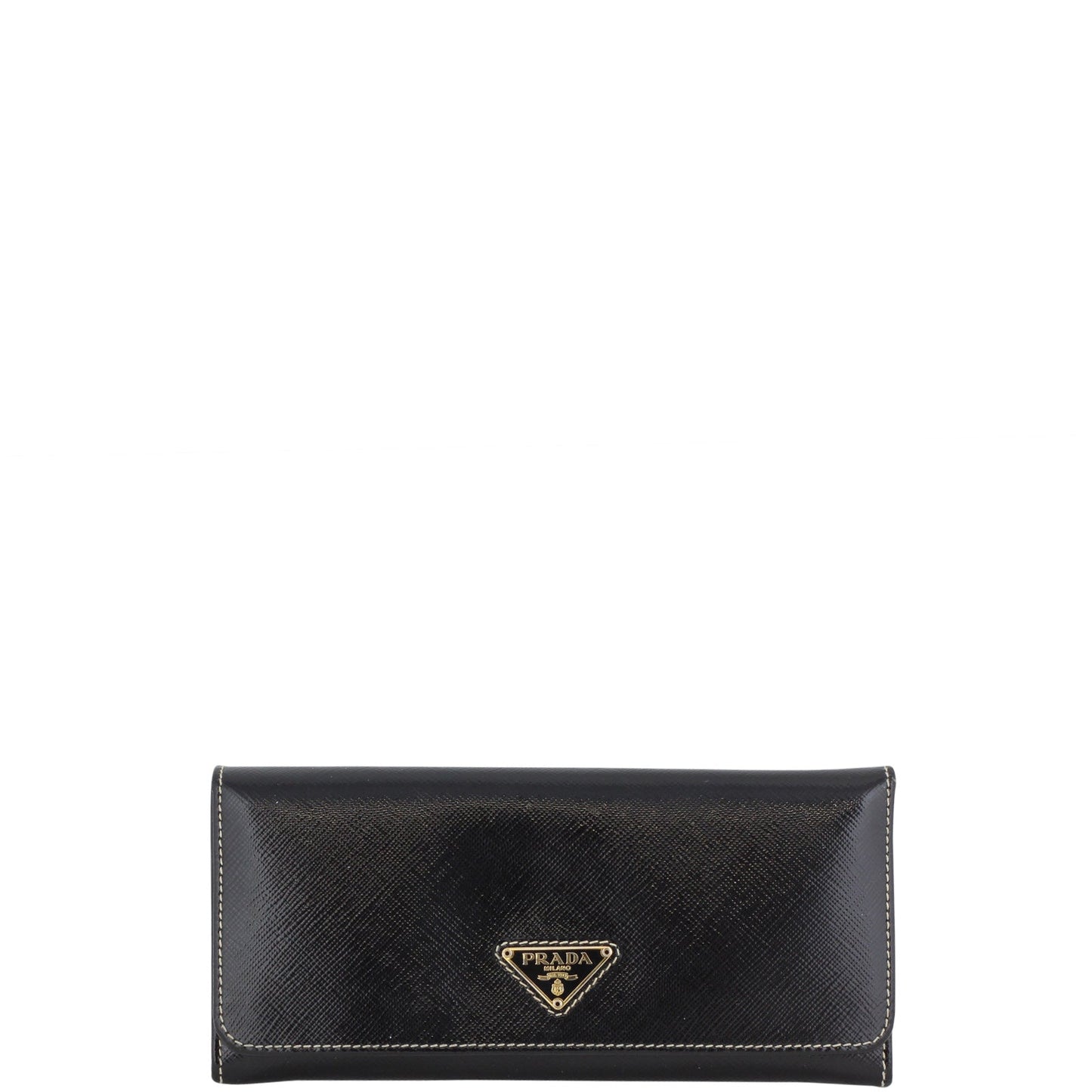 Prada Saffiano Vernice Continental Wallet