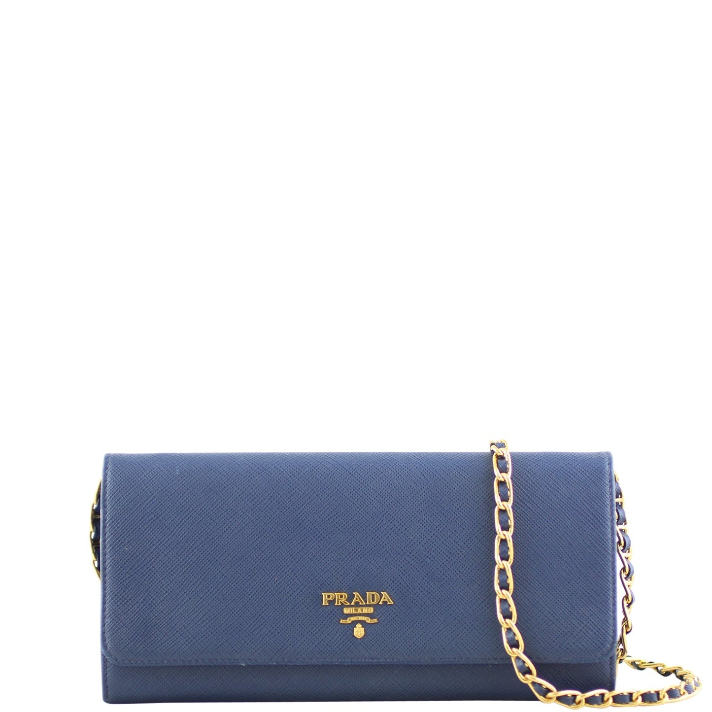 Prada Saffiano Lux Chain Wallet