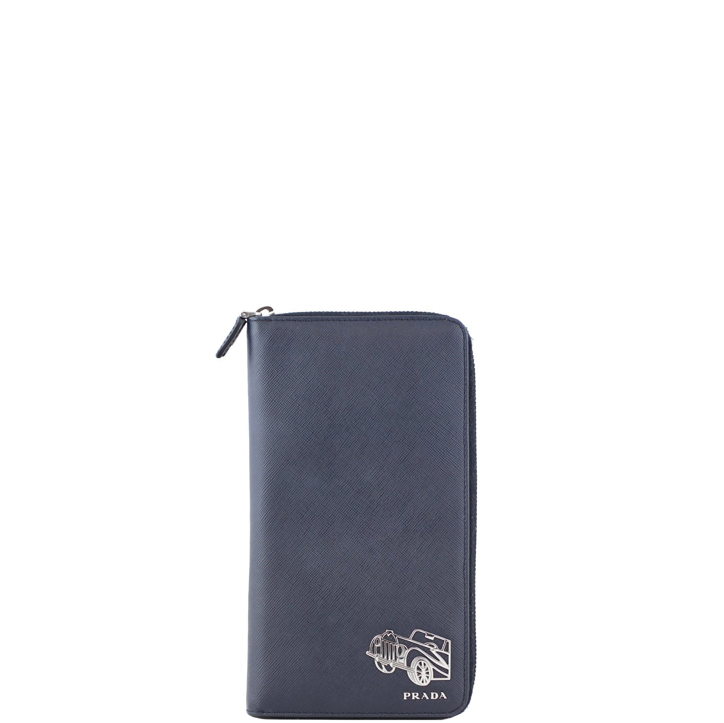 Prada Saffiano Zip Around Travel Wallet