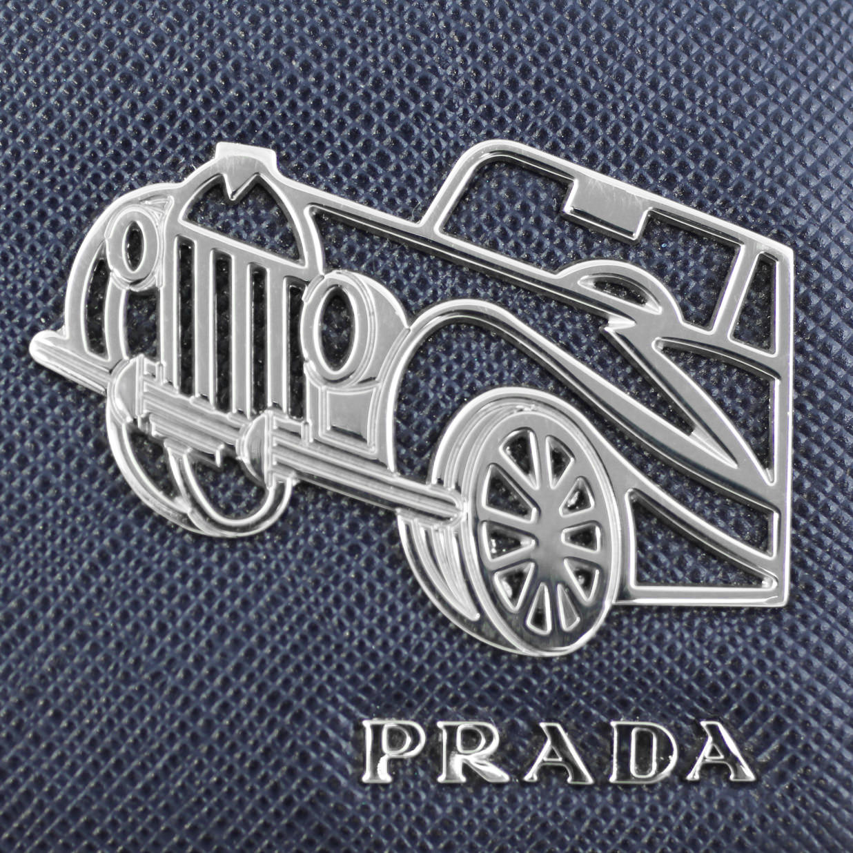 Prada Saffiano Zip Around Travel Wallet