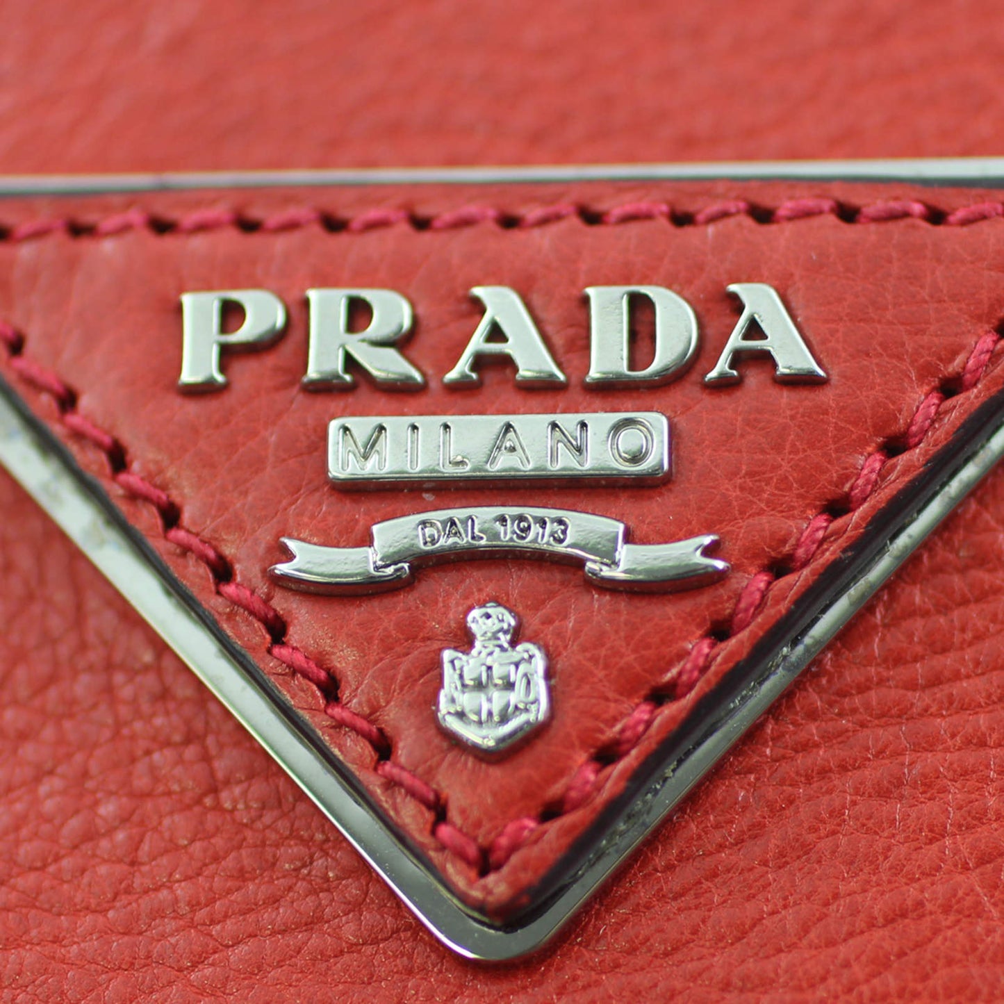 Prada Twin Pocket Glace Calfskin Tote Small