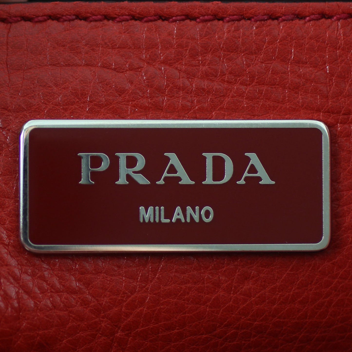 Prada Twin Pocket Glace Calfskin Tote Small