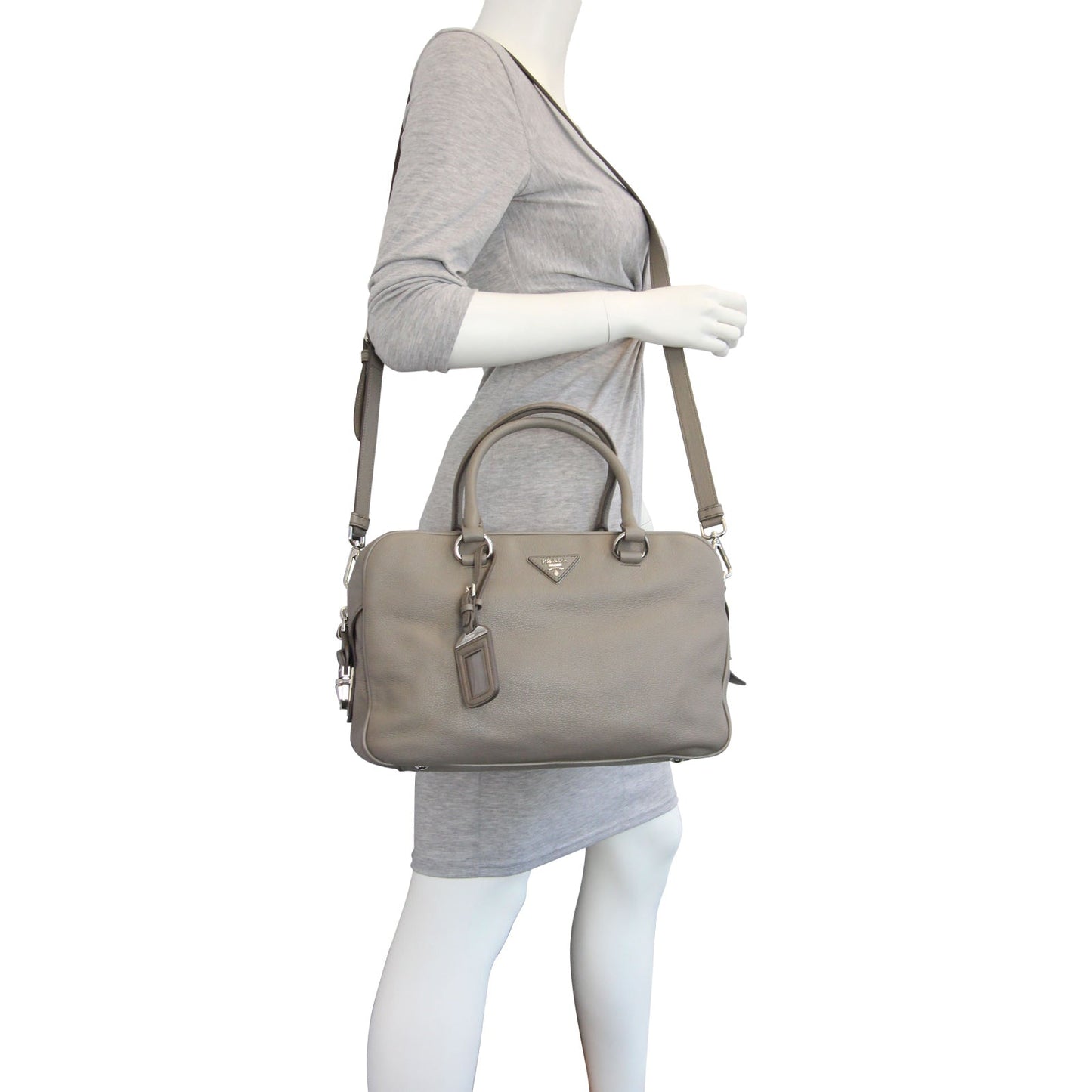 Prada Vitello Daino Bauletto Bag