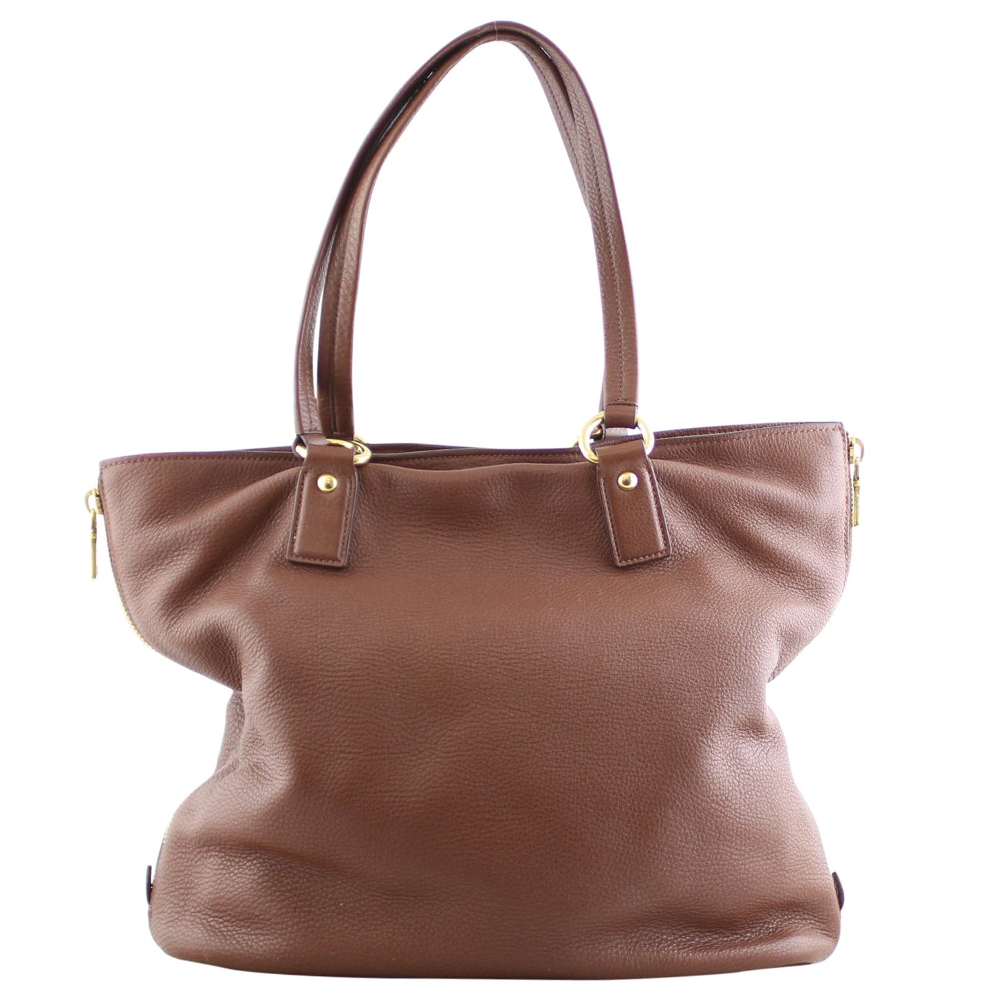 Prada Vitello Daino Large Expandable Shopper Tote