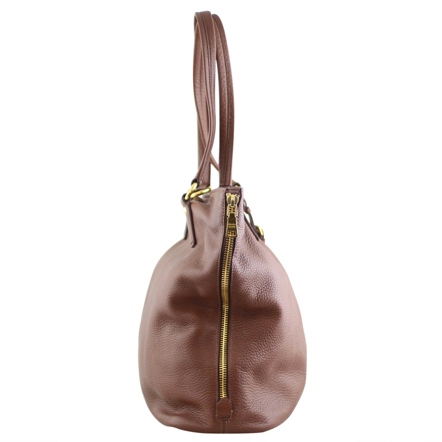 Prada Vitello Daino Large Expandable Shopper Tote
