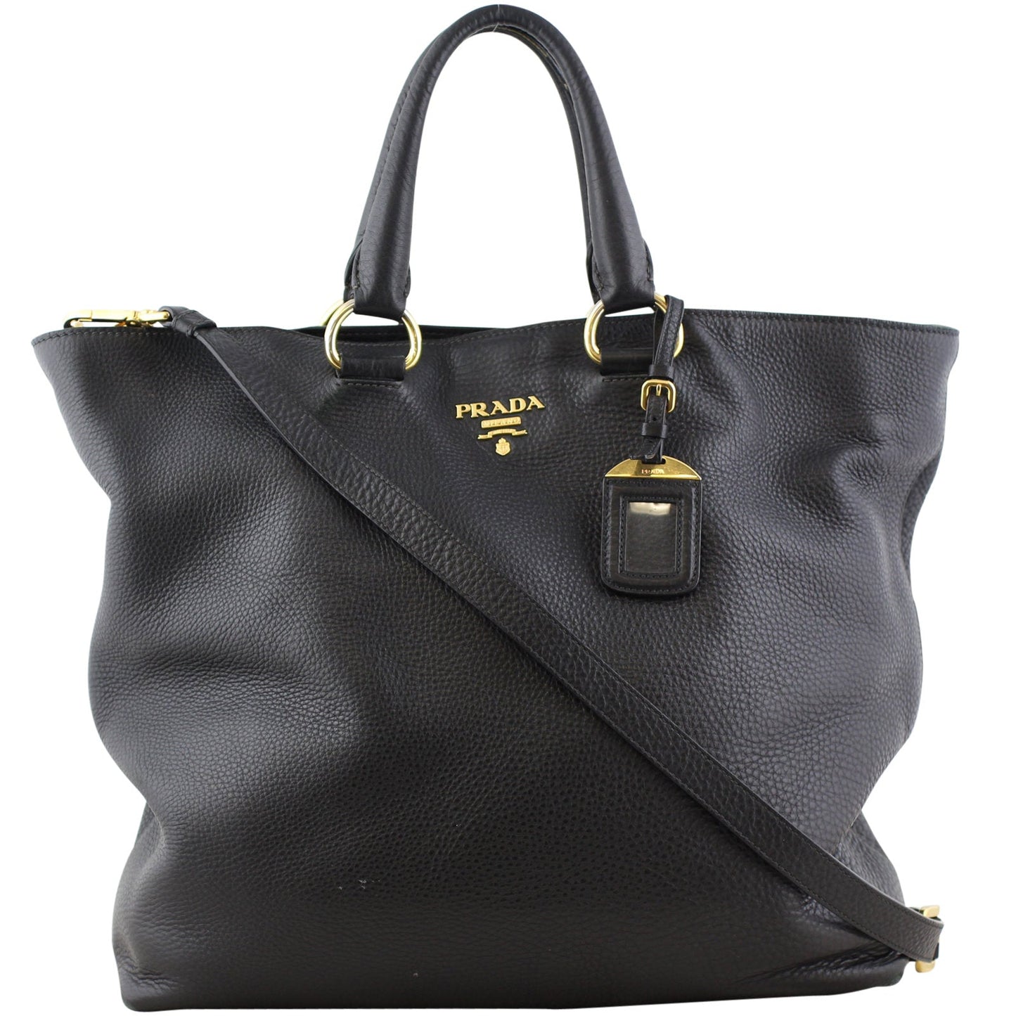 Prada Vitello Daino Large Shopping Tote