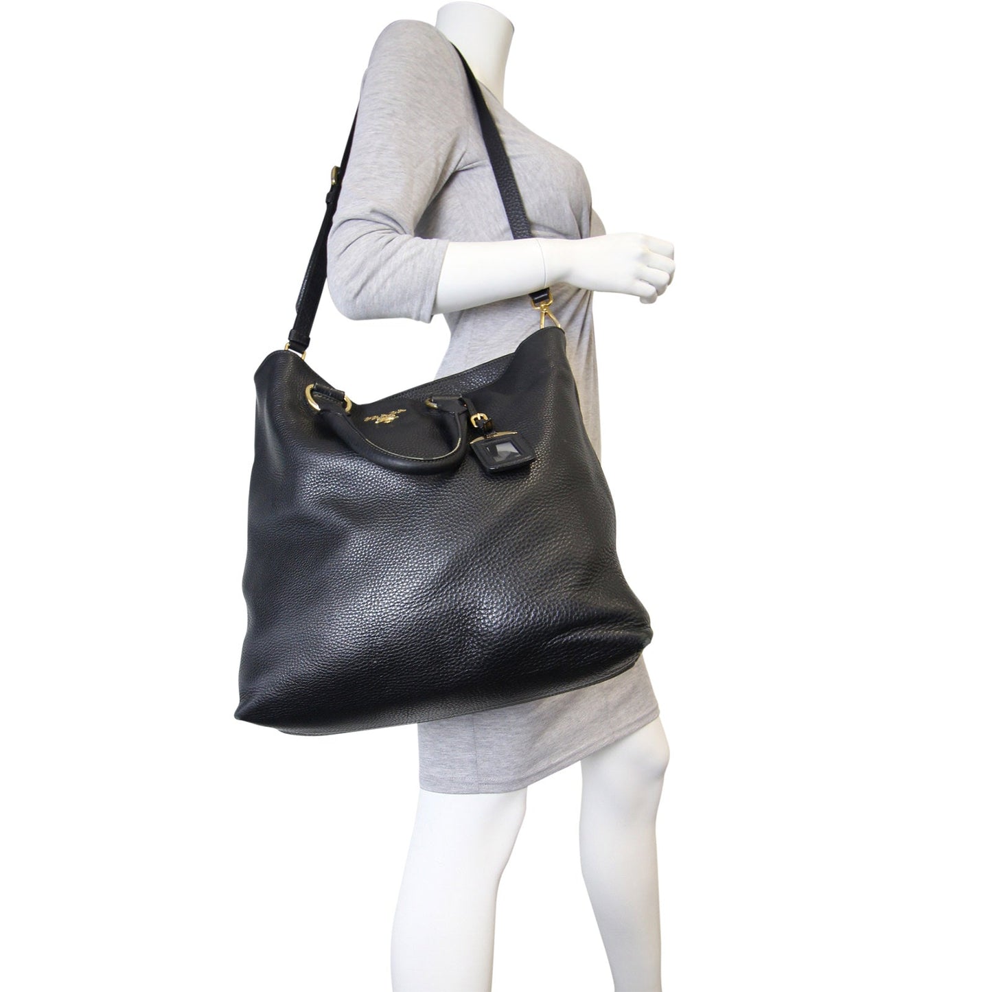 Prada Vitello Daino Large Shopping Tote