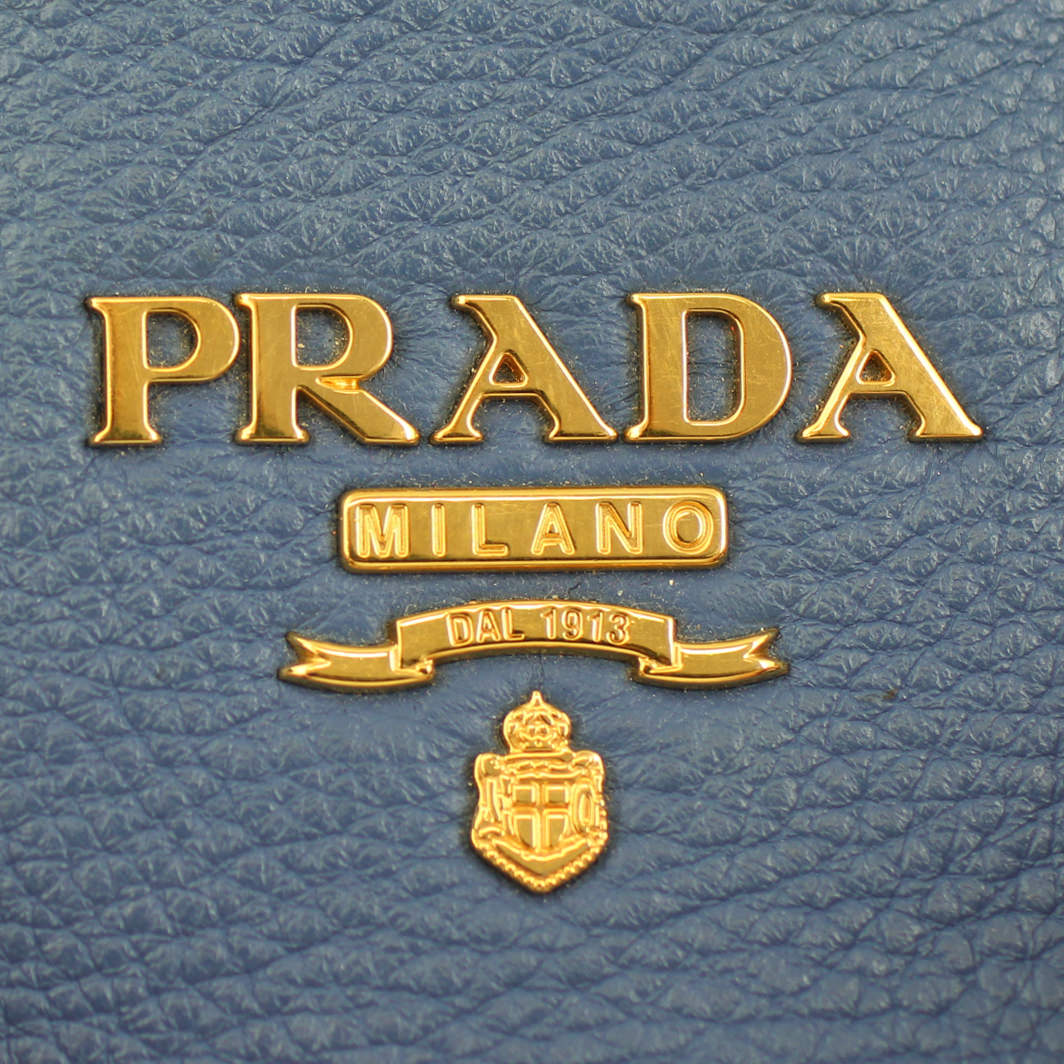 Prada Vitello Daino Large Expandable Shopper Tote