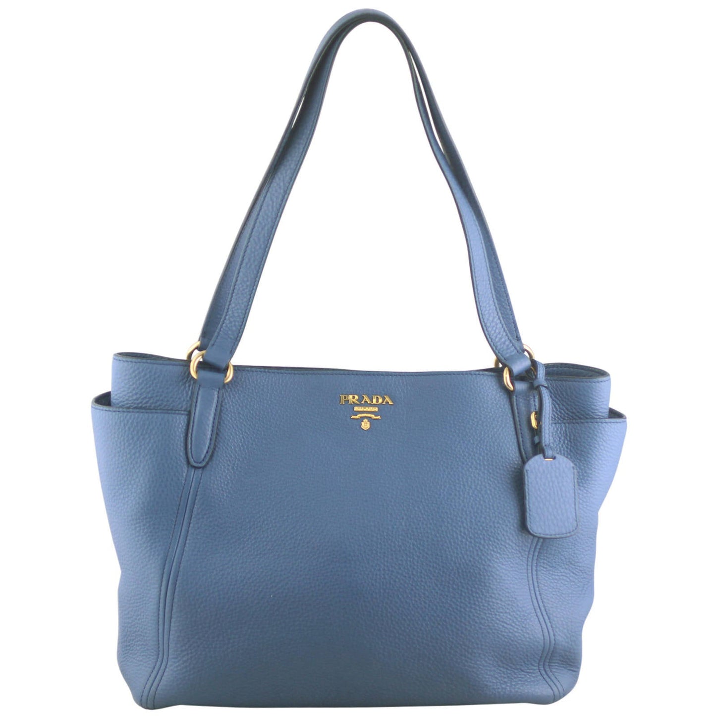 Prada Vitello Daino Side Pocket Tote Bag