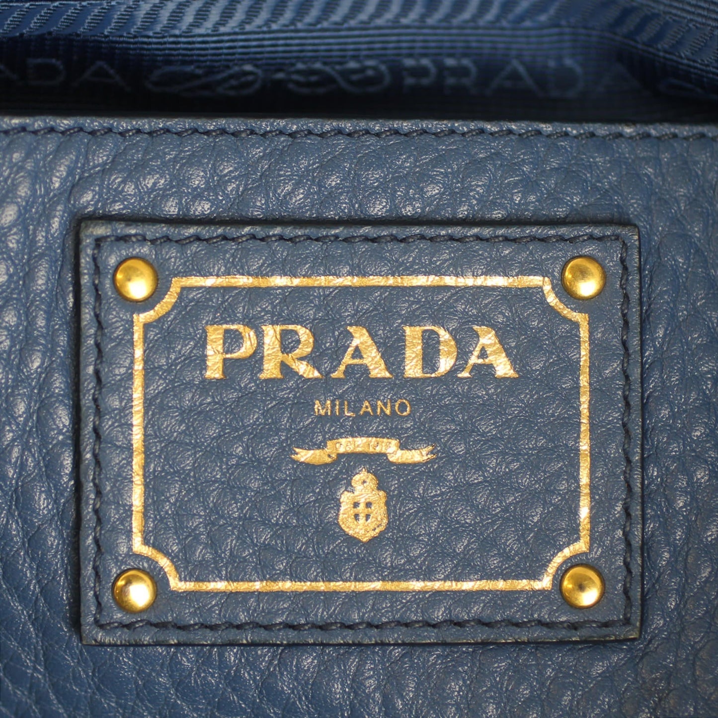 Prada Vitello Daino Side Pocket Tote Bag