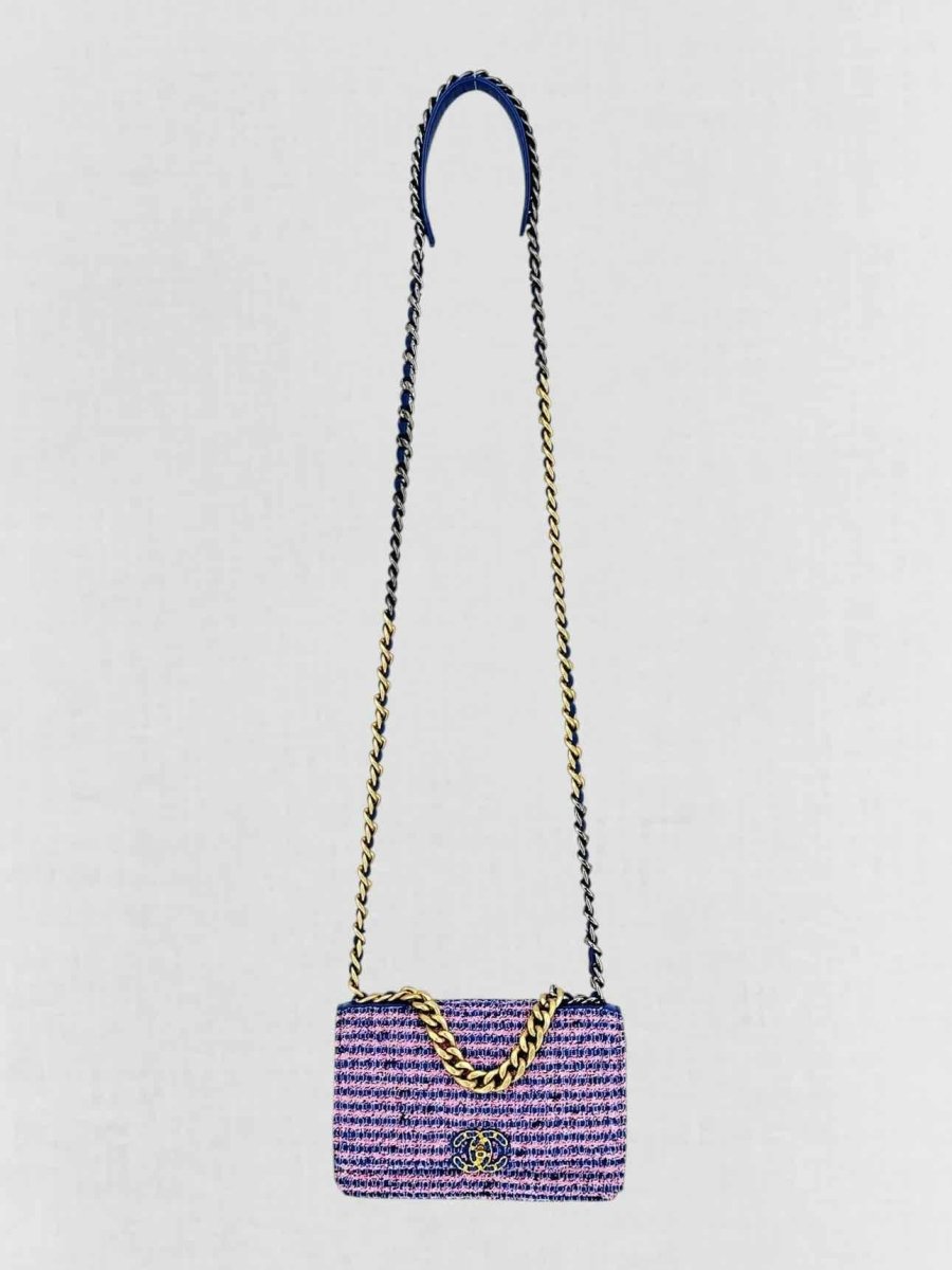 CHANEL 19 Blue & Pink Crossbody