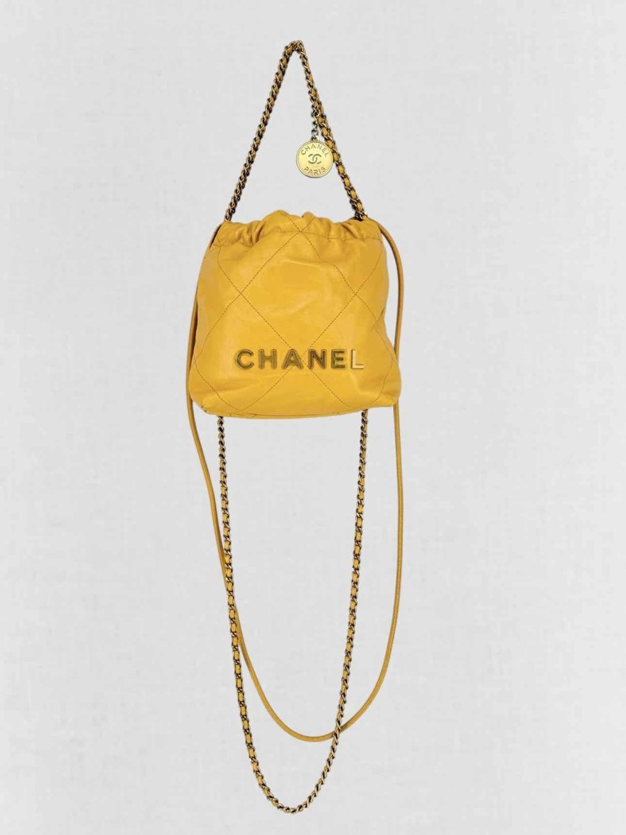 CHANEL 22 Mustard Quilted Crossbody