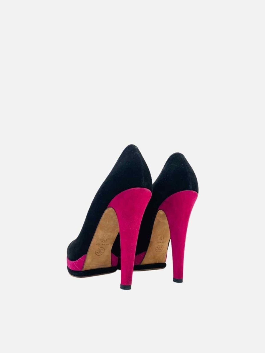 CHANEL Black w/ Pink Cap Toe Size EU 41 Pumps