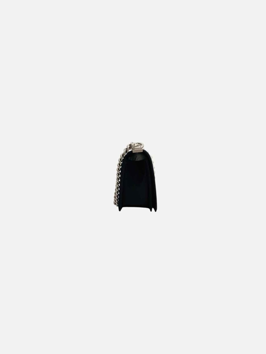 CHANEL Boy Pearl Black Shoulder Bag