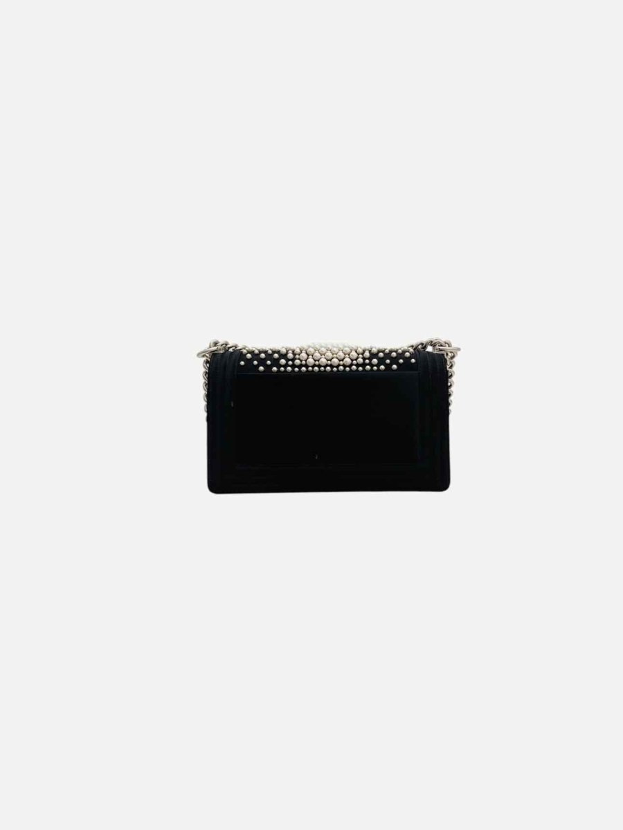 CHANEL Boy Pearl Black Shoulder Bag